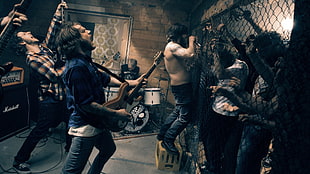 Rock Band in jail HD wallpaper