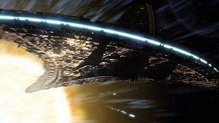 black and gray spaceship, Stargate, SG-U, FTL, Faster Than Light HD wallpaper