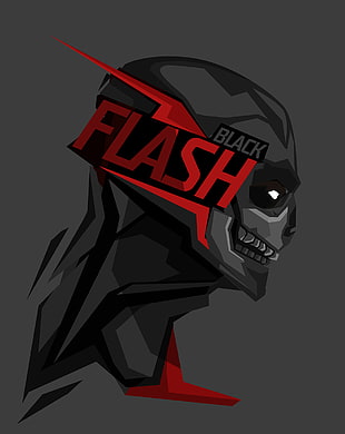 Black Flash digital wallpaper, superhero, Flash, DC Comics, Bosslogic HD wallpaper