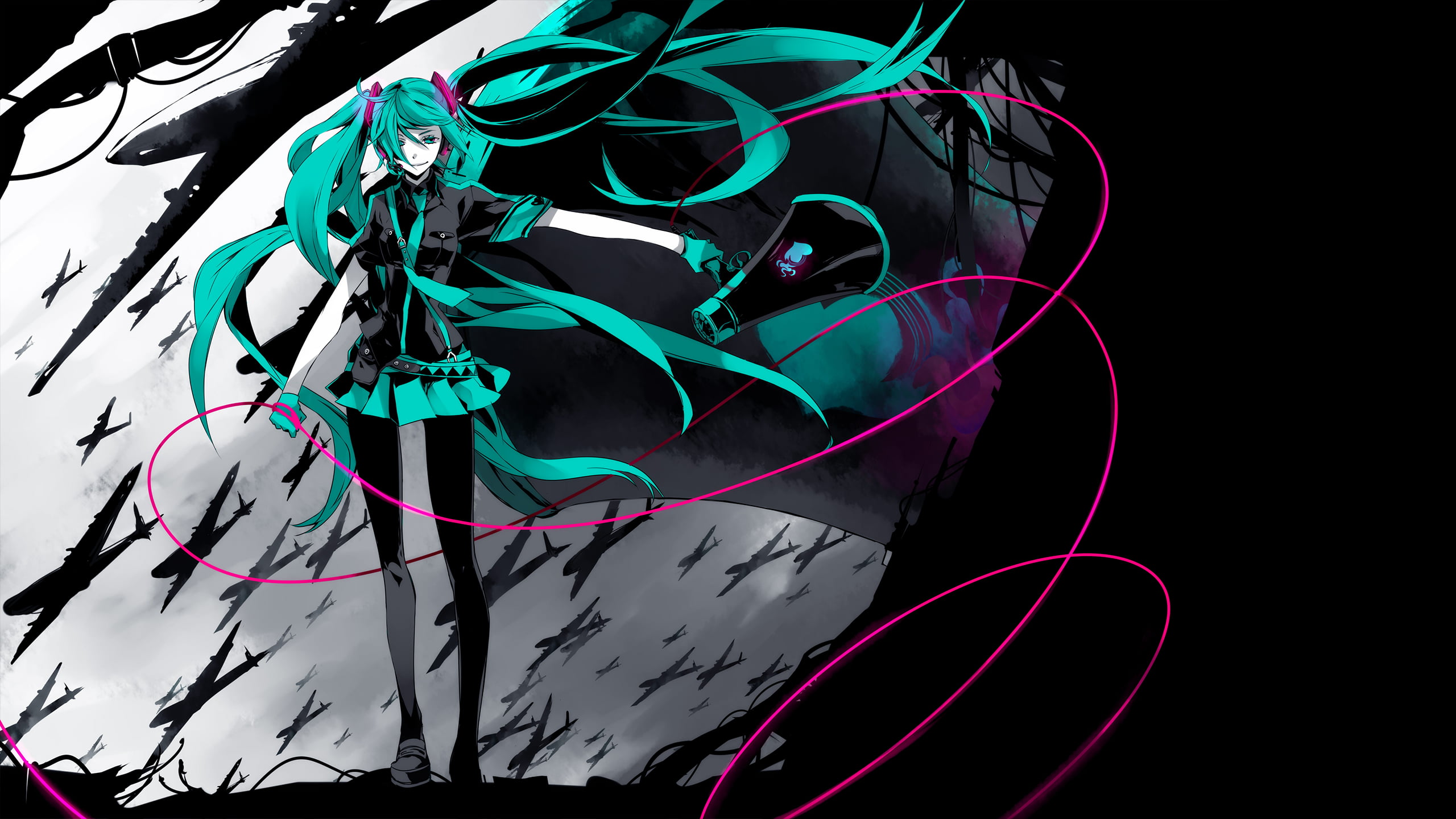 Hatsune Miku wallpaper, anime, Hatsune Miku