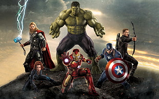 Avengers digital wallpaper