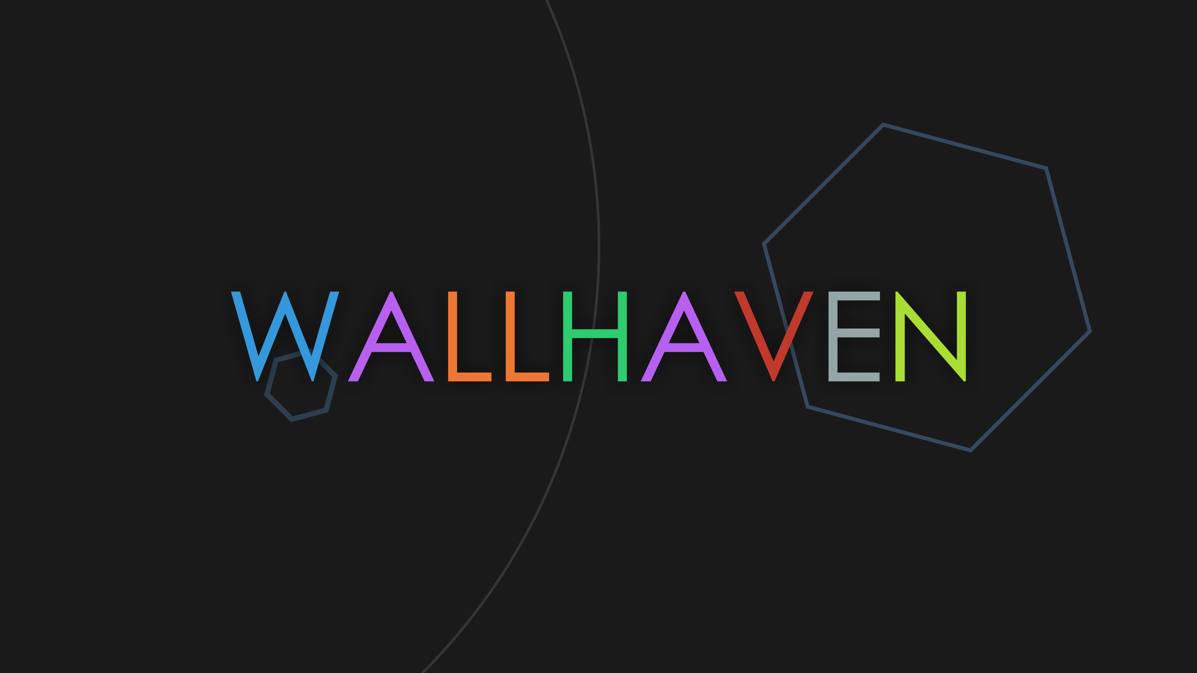 black background with text overlay, wallhaven, text, hexagon, minimalism