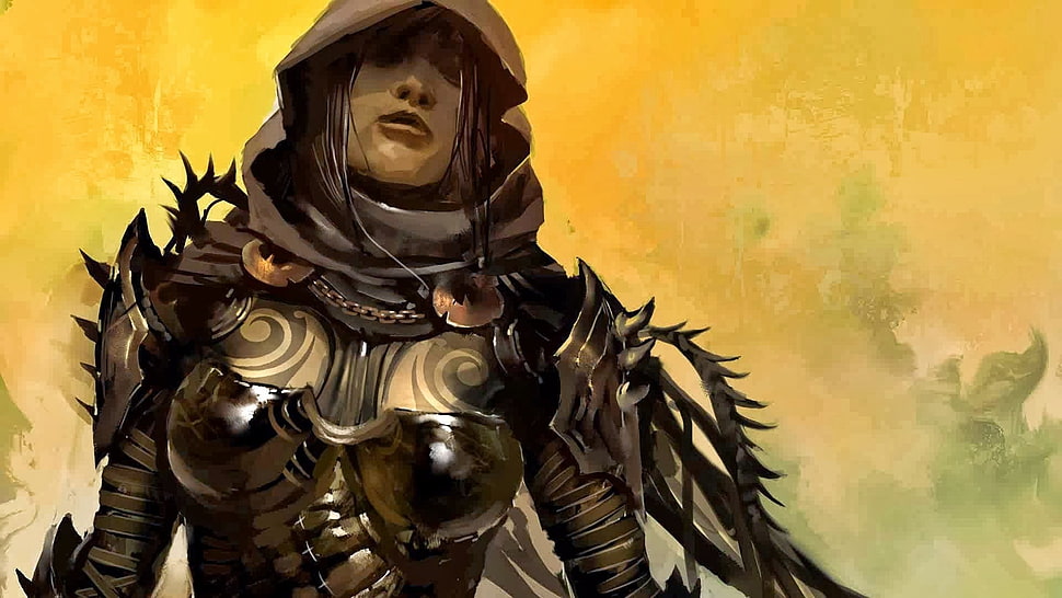 female character wallpaper, Guild Wars 2 HD wallpaper