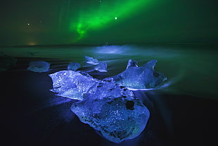 northern lights, Iceland, nature, landscape, winter
