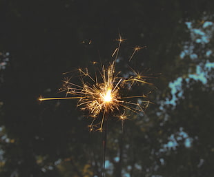 sparkle firework, Bengali fire, Sparks, Holiday HD wallpaper