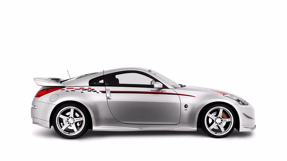 gray sports coupe, Nissan 350Z, Nissan, silver cars, vehicle HD wallpaper