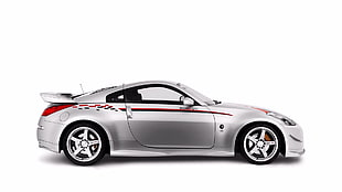 gray sports coupe, Nissan 350Z, Nissan, silver cars, vehicle