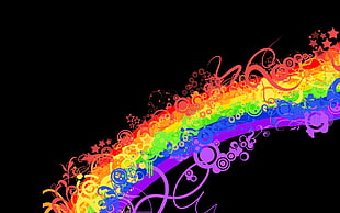 all colors rainbow artwork