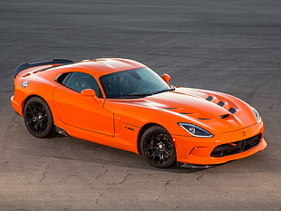 orange Dodge Viper coupe