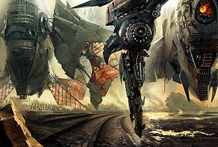 train rail illustration, artwork, fantasy art, science fiction, futuristic