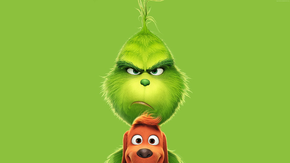 The Grinch movie poster HD wallpaper