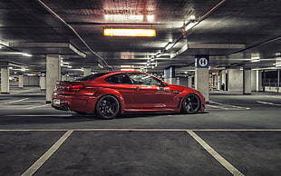 red sedan, car, BMW, BMW M6, tuning HD wallpaper
