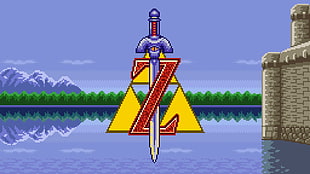 Zelda logo digital wallpaper, The Legend of Zelda, video games, Nintendo, pixels HD wallpaper