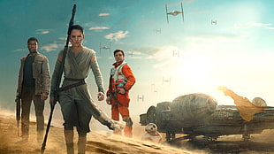 Star Wars the last Jedi digital wallpaper