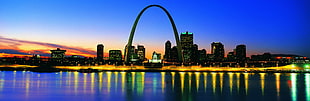 panoramic photography of gateway arch, american