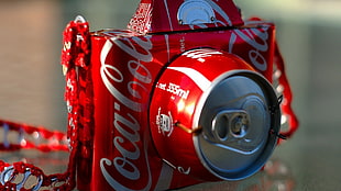 photo of Coca-Cola tin can camera art HD wallpaper