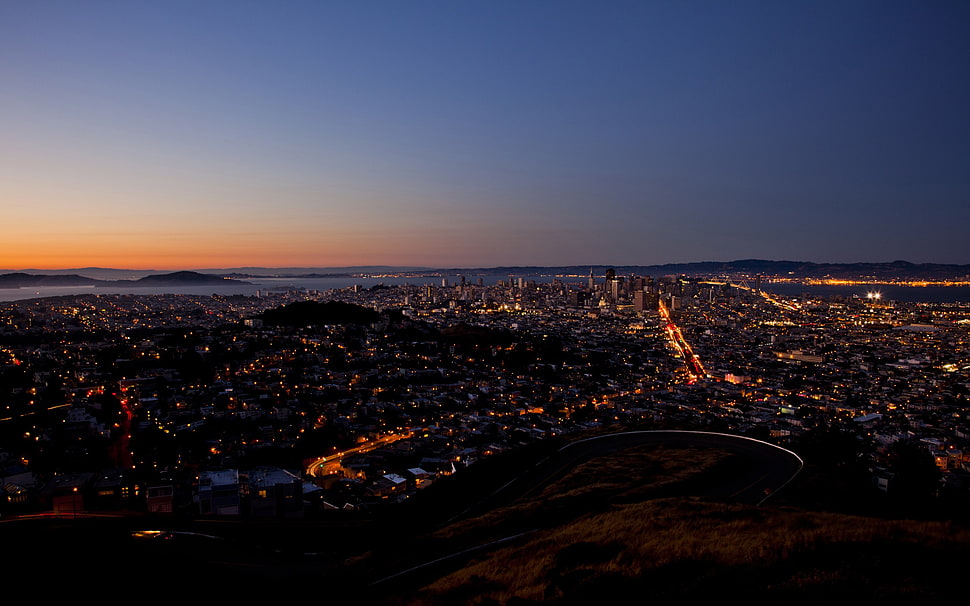 aerial photo of city, cityscape, city, San Francisco, USA HD wallpaper