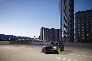 6th gen. grey Ford Mustang coupe, Ford, Ford Mustang, RTR, Vaughn Gittin Jr