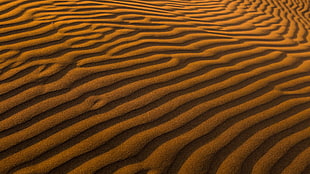 brown sand, nature, structure, sand, desert HD wallpaper