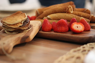 pancake with strawberries