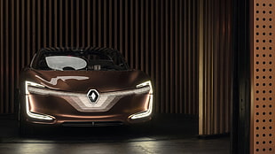brown Renault Concept car HD wallpaper
