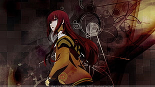 red-haired anime character digital wallpaper, Steins;Gate, Makise Kurisu HD wallpaper