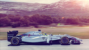white formula one, Formula 1, Felipe Massa, race cars, vehicle