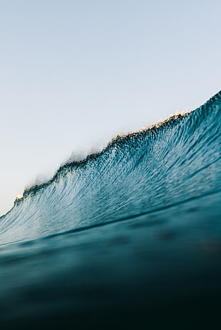 sea waves, nature, water HD wallpaper