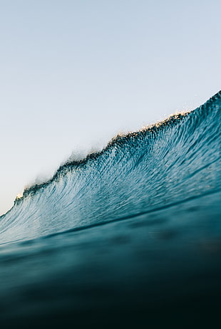 sea waves, nature, water