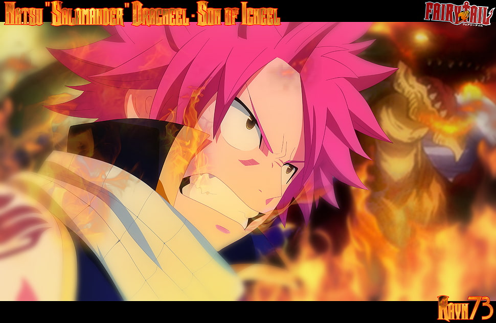 Fairy Tail natsu wallpaper, anime, Fairy Tail, Dragneel Natsu HD wallpaper