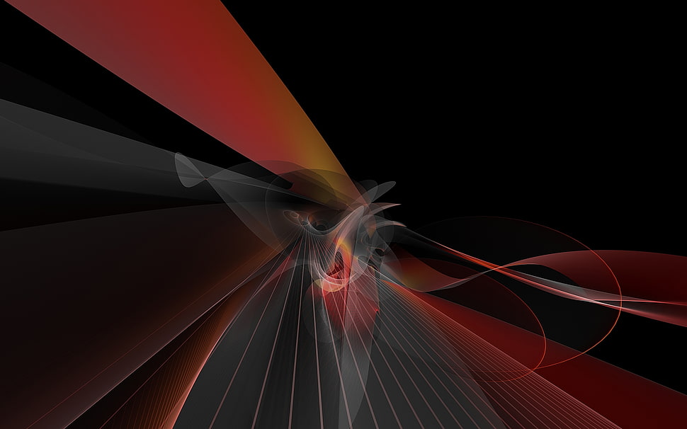 gray and red abstract painting HD wallpaper