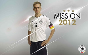 Mission 2012 FIFA player digital wallpaper, Philipp Lahm, FC Bayern , Bundesliga, soccer HD wallpaper
