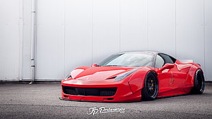 red coupe, Jp, JP Performance, tuning, low car HD wallpaper