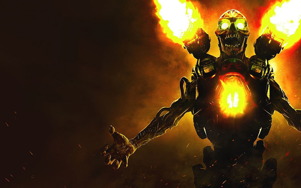 skeleton on fire HD wallpaper HD wallpaper