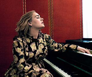 Adele,  Singer,  Piano,  Girl
