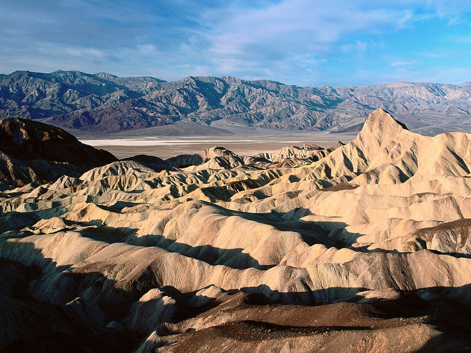 aerial view of canyon HD wallpaper