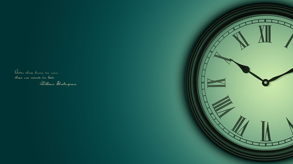close up photography of clock HD wallpaper