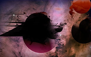 abstract painting, space, abstract