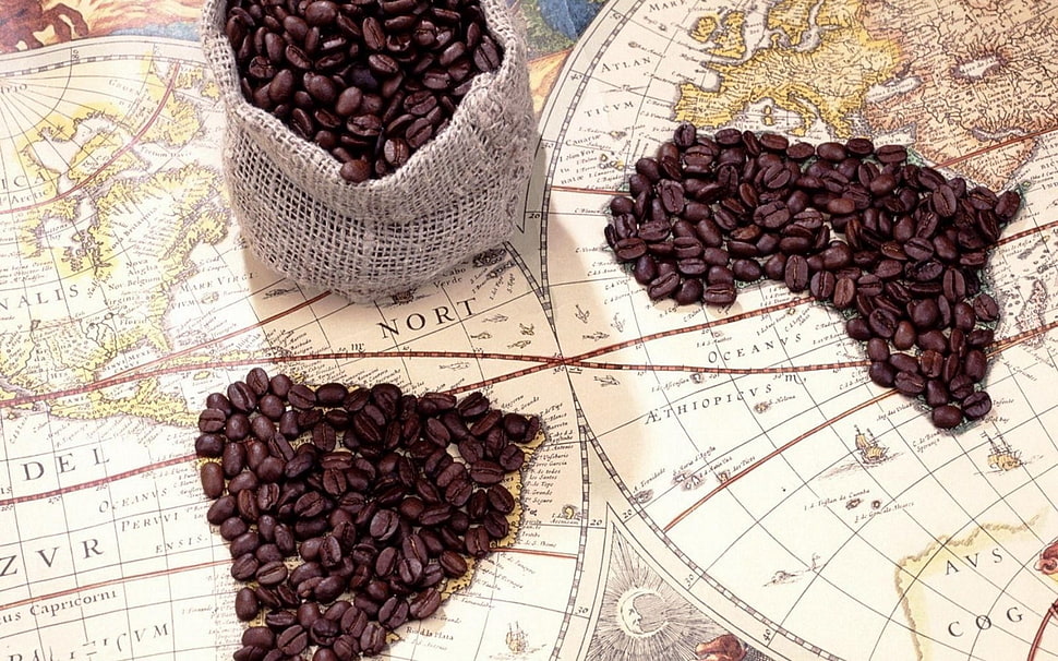 coffee beans HD wallpaper