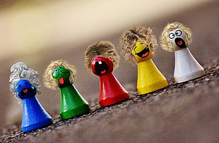 play stone, colorful, smilies, funny HD wallpaper