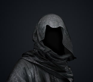 person gray top, death, Grim Reaper