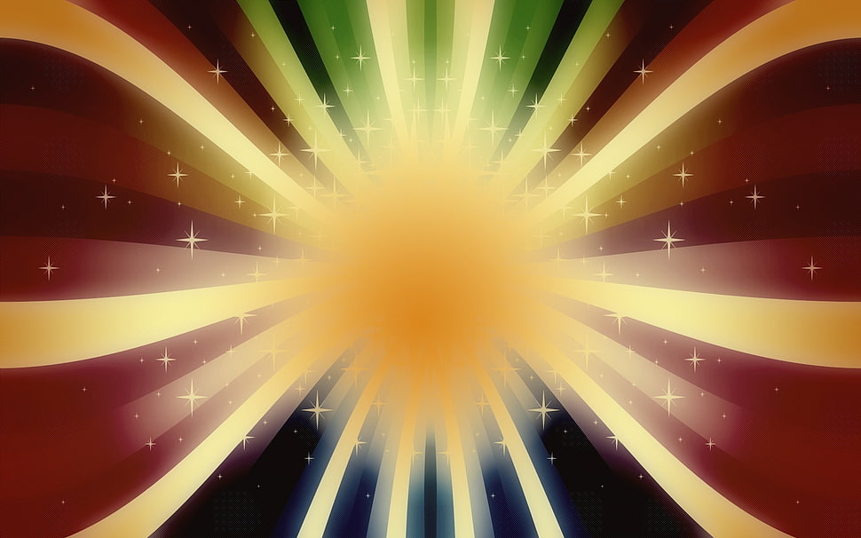 Circle,  Rays,  Light,  Glitter HD wallpaper