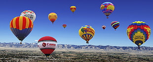 hot air balloon on sky, colorado HD wallpaper