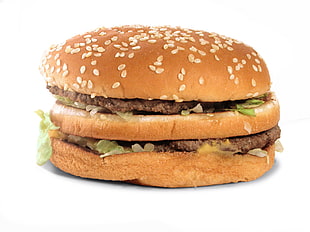 burger with sesame seeds, food, burgers, burger HD wallpaper