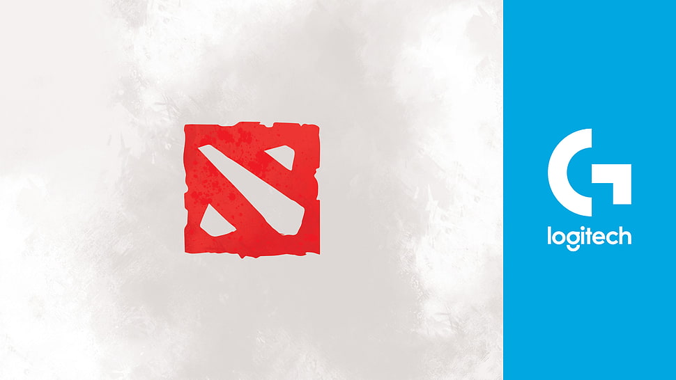 Dota 2 and Logitech G logos, Dota 2, PC gaming HD wallpaper