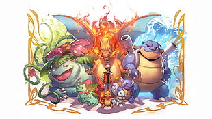 Pokemon illustration HD wallpaper
