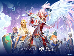 Lineage II game cover, Lineage II, RPG, fantasy art HD wallpaper