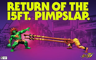 return of the 15 ft. pimpslap, Street Fighter, video games, Street Fighter IV HD wallpaper