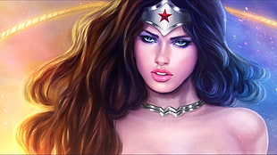 Wonder Woman wallpaper, Wonder Woman, DC Comics, superheroines, Adriana Lima