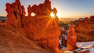 antelope canyon, sunlight, rock formation, landscape, Bryce Canyon National Park HD wallpaper